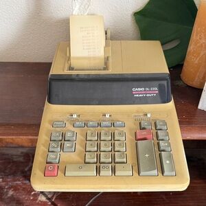 Casio Heavy-Duty Calculator in Tan and Black